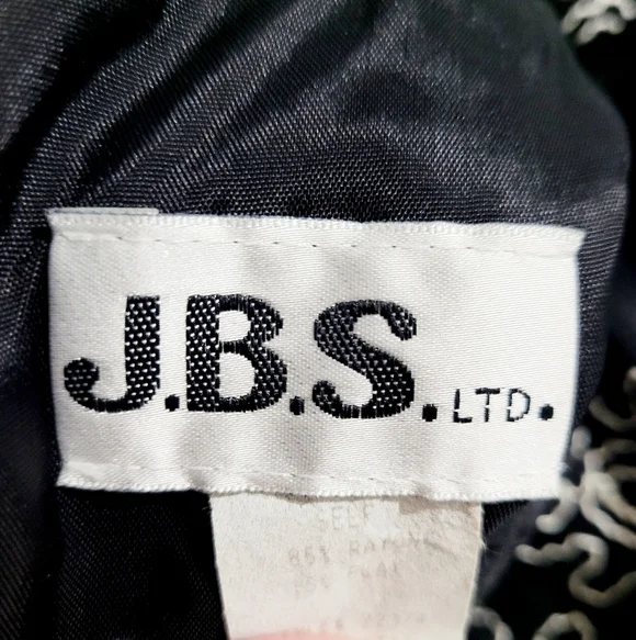 Vintage Embroidered Maxi Dress Sleeveless lined Boho J.B.S. Made In USA Size 12 - Picture 10 of 12